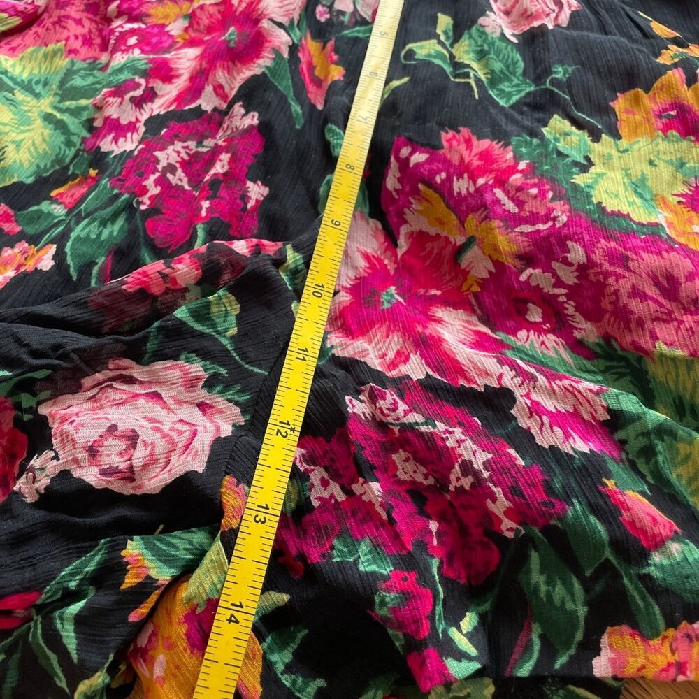 Revolve BCBGMAXAZRIA Twist Front Romper Floral Silk SZ XXS - Picture 10 of 10